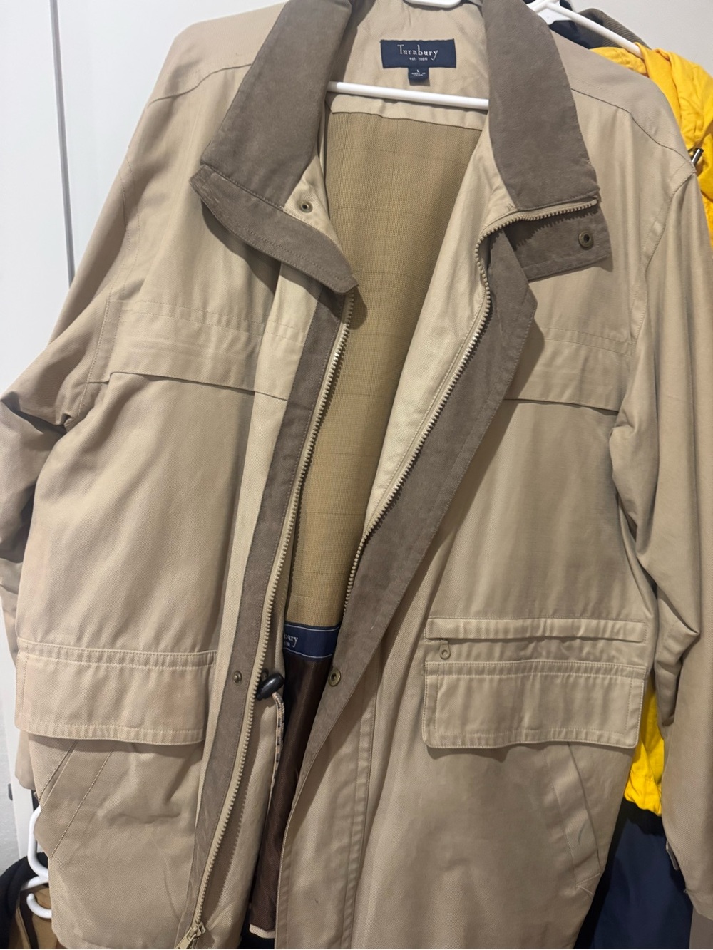 Men’s Beige Turnberry Field Jacket Size L